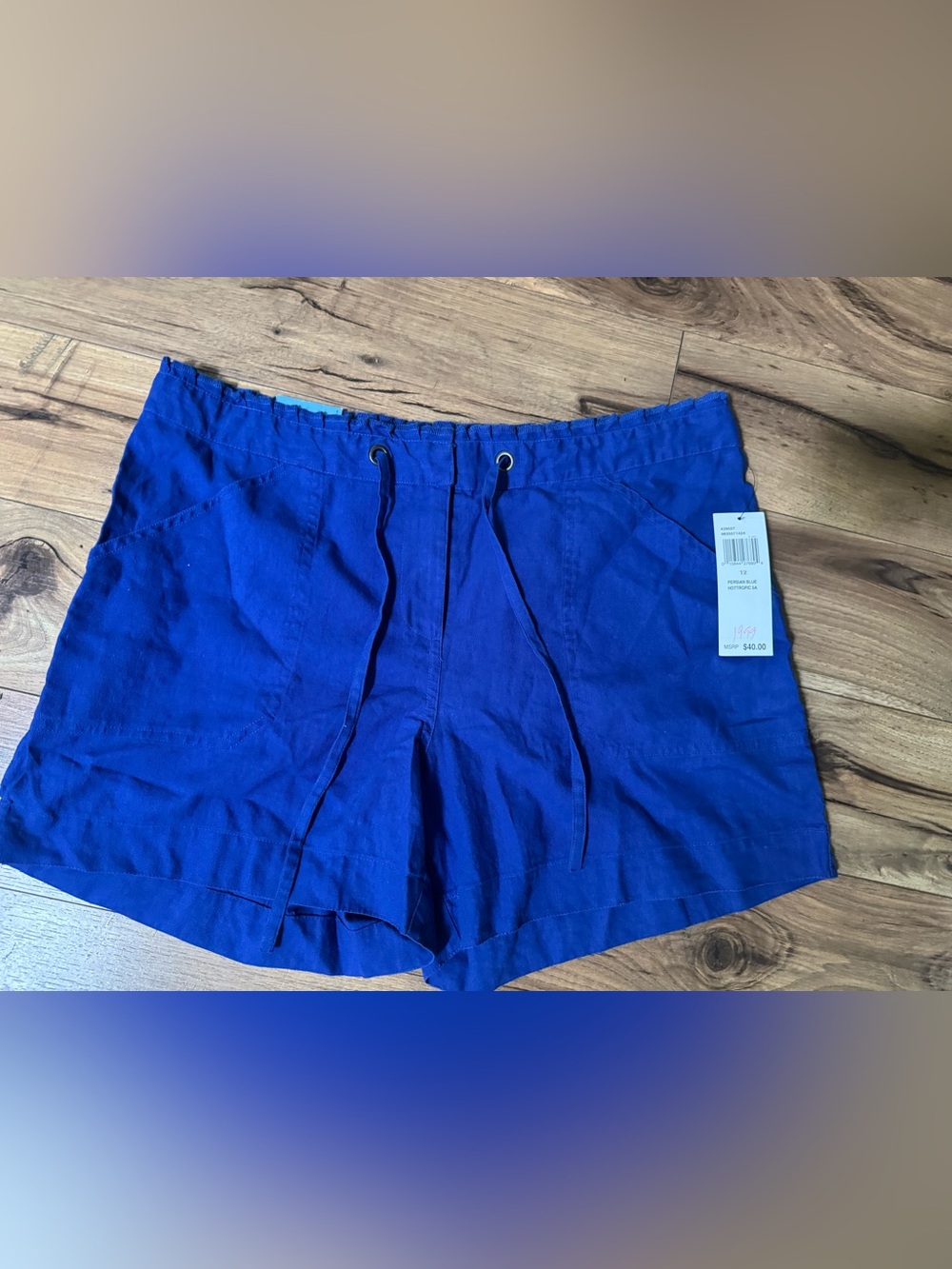 Izod Blue Bermuda  Casual Shorts size 12
